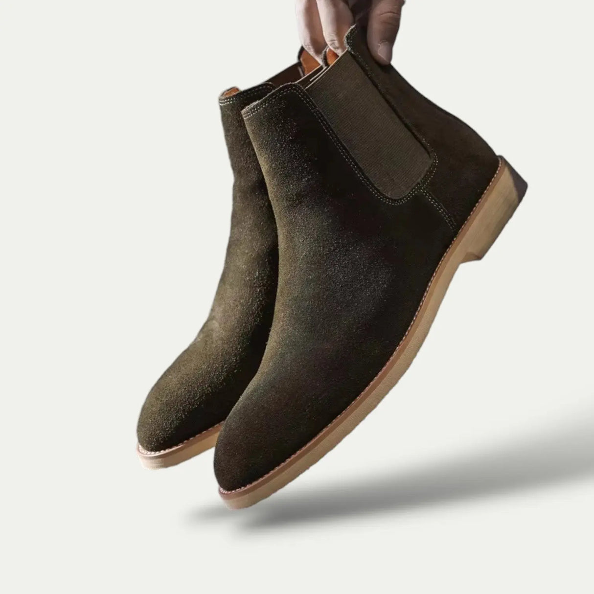 Men's Genuine Suede Leather Chelsea Boots