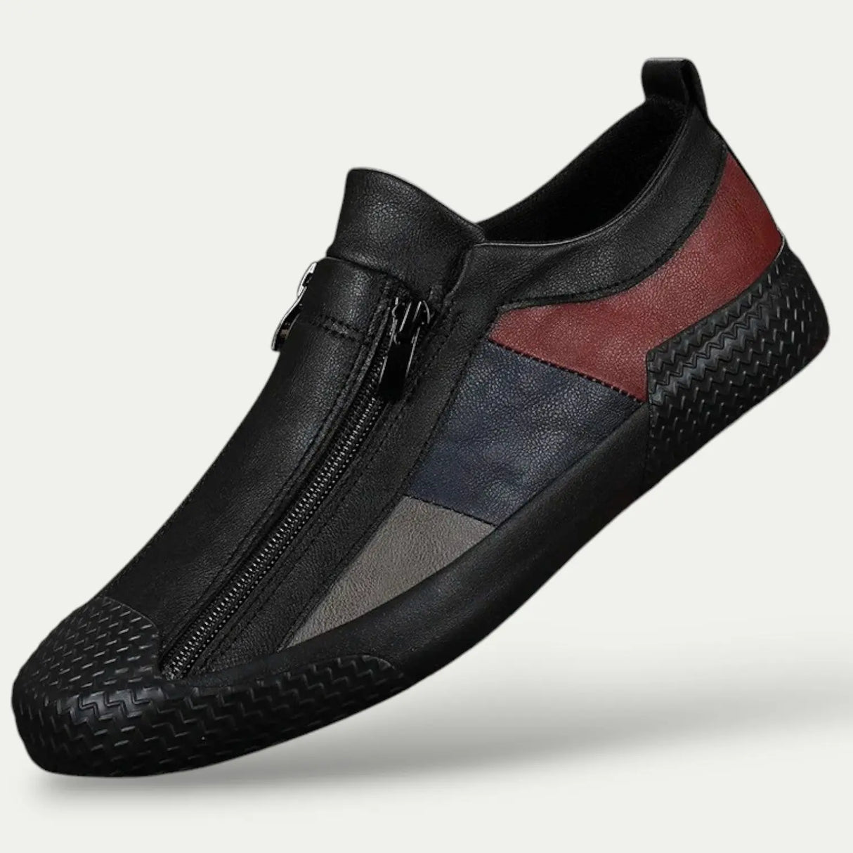 Mens Slip on Leather Sneaker