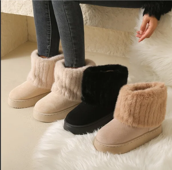 Mid-Calf Snow Boots for Women β Stylish & Warm Comfort