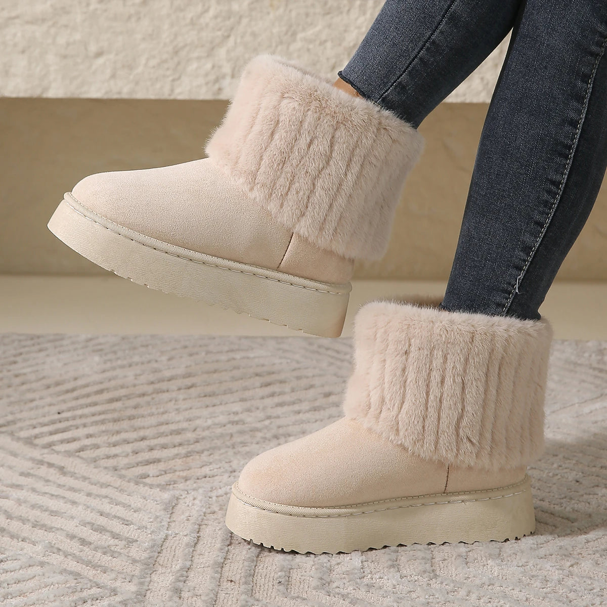 Mid-Calf Snow Boots for Women β Stylish & Warm Comfort