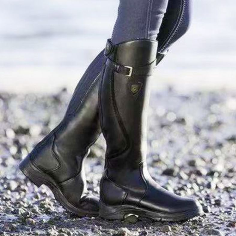 Mid-Tube Black Boots for Women β Stylish & Comfortable Everyday Wear