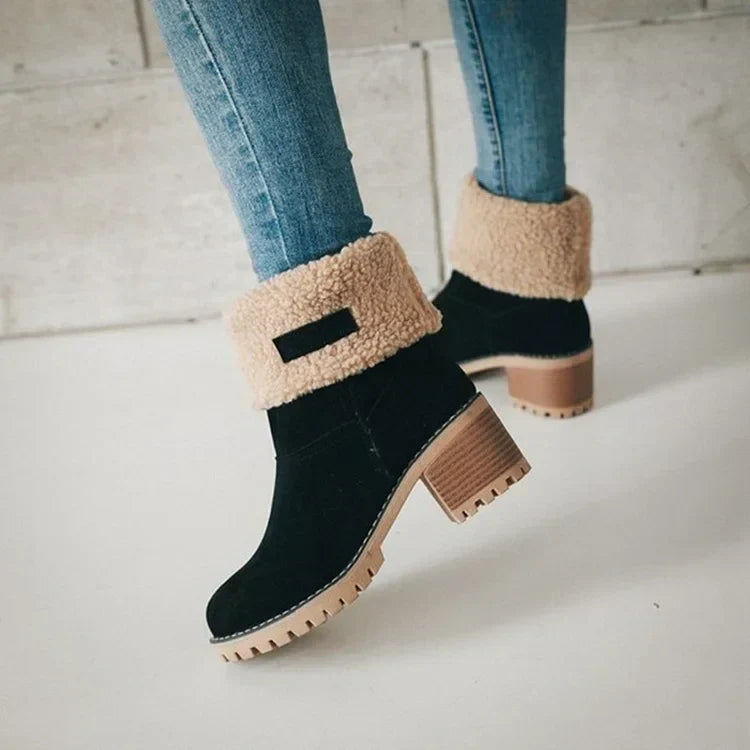 Mid-Tube Snow Boots for Women β Stylish & Versatile