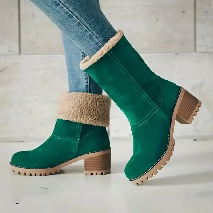 Mid-Tube Snow Boots for Women β Stylish & Versatile