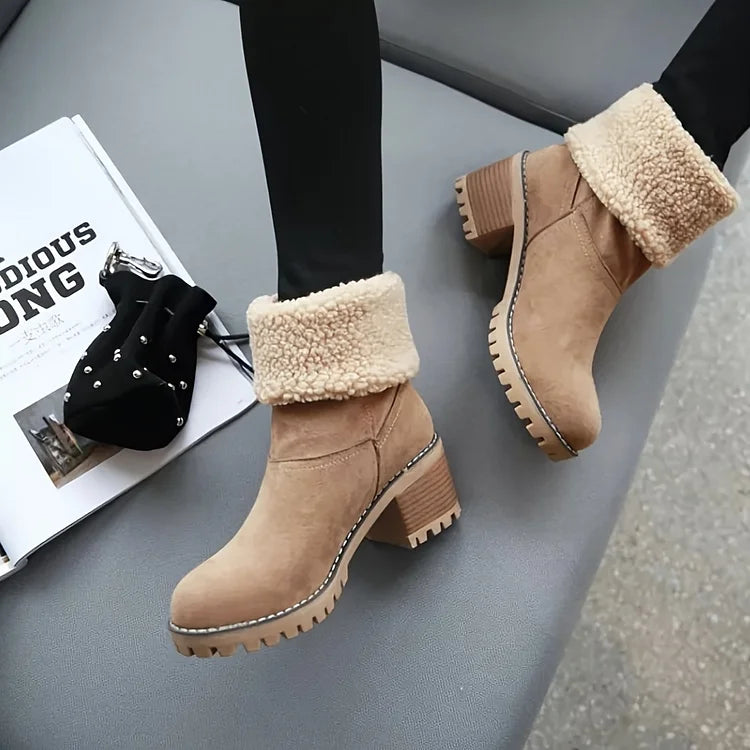 Mid-Tube Snow Boots for Women β Stylish & Versatile