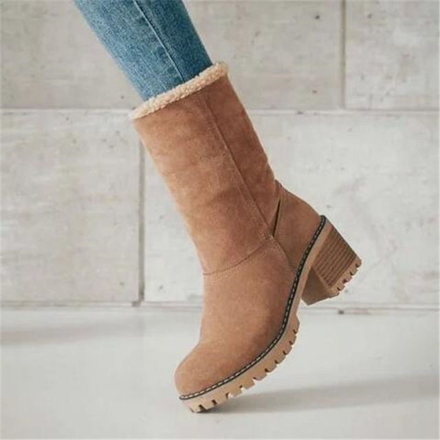 Mid-Tube Snow Boots for Women β Stylish & Versatile Winter Wear
