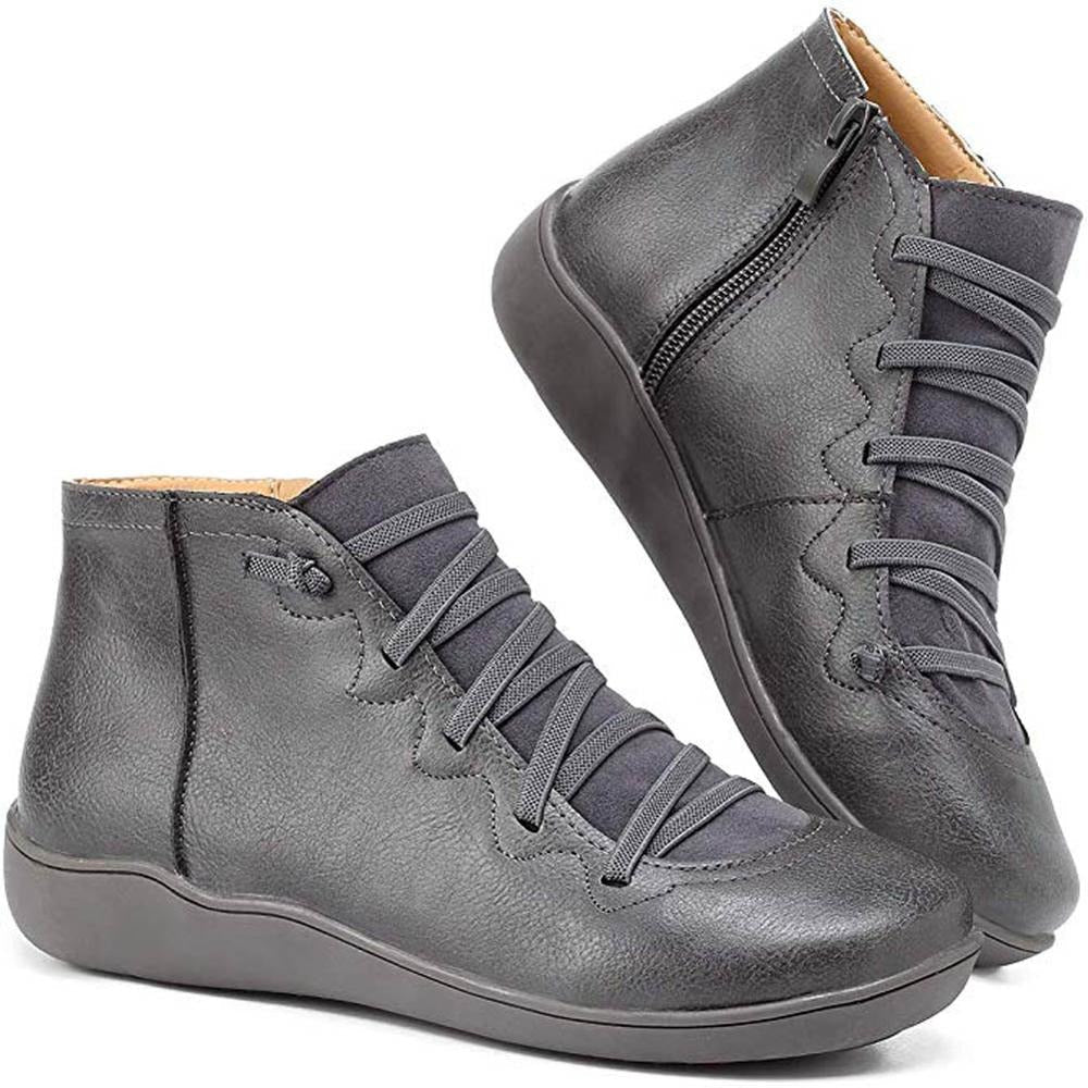 Minimalist Lace-Up Ankle Boots for Women β Effortless Style & Comfort