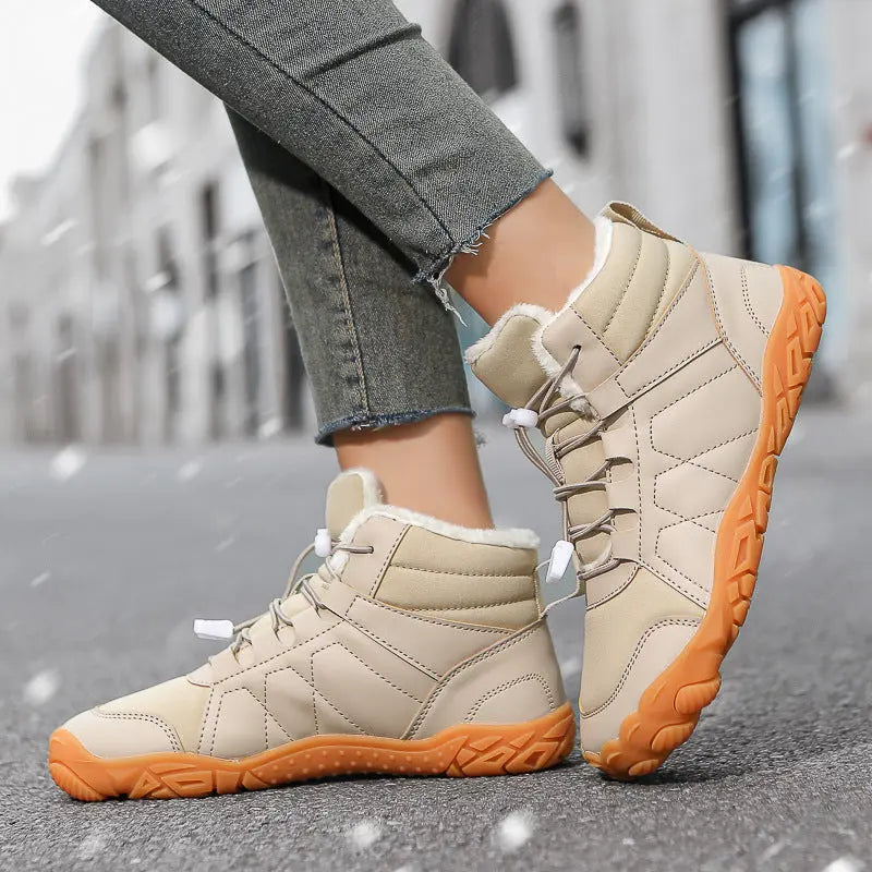 Warm Non-Slip Barefoot Boots For Women - Comfort Fit BareRoots Footwear