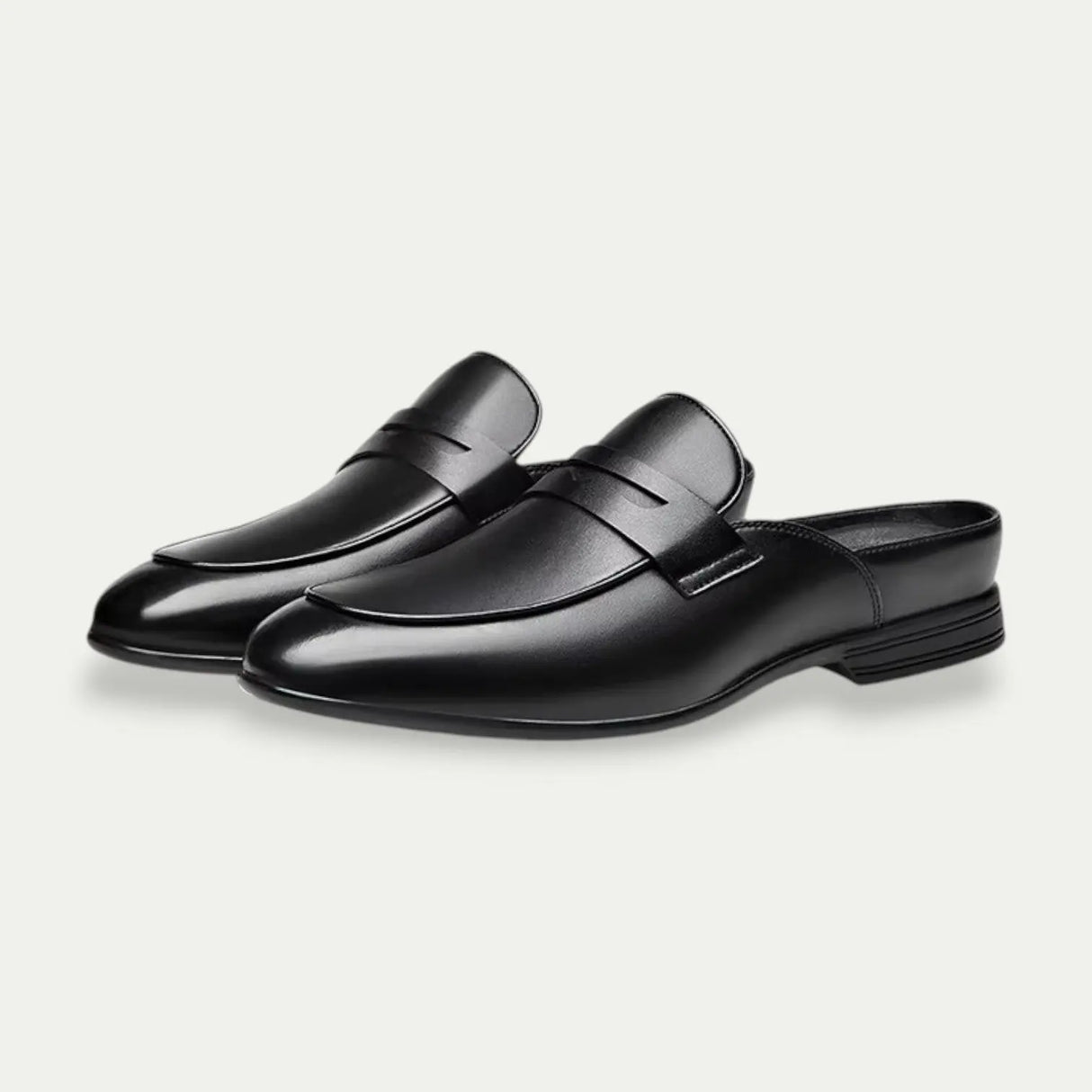 Old Money Men Leather Mules Loafers Soft Sole