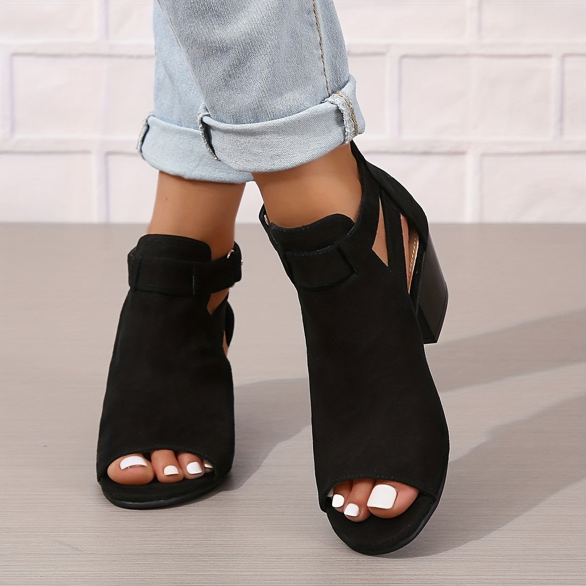 Open Toe Block Heel Sandals for Women β Stylish & Comfortable Design