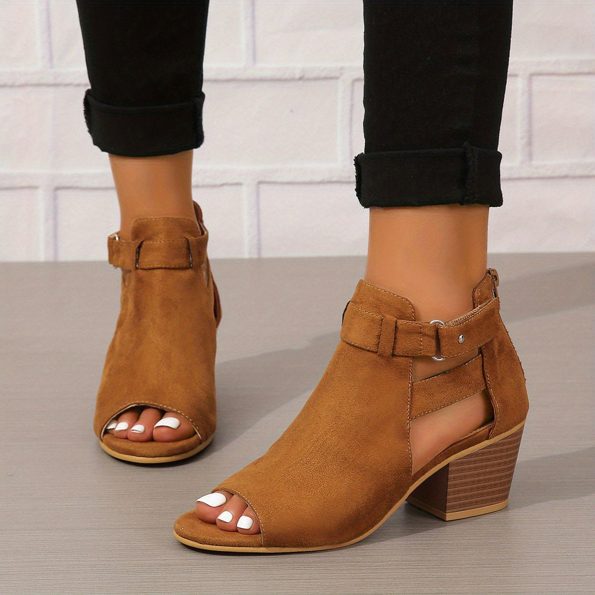 Open Toe Block Heel Sandals for Women β Stylish & Comfortable Design
