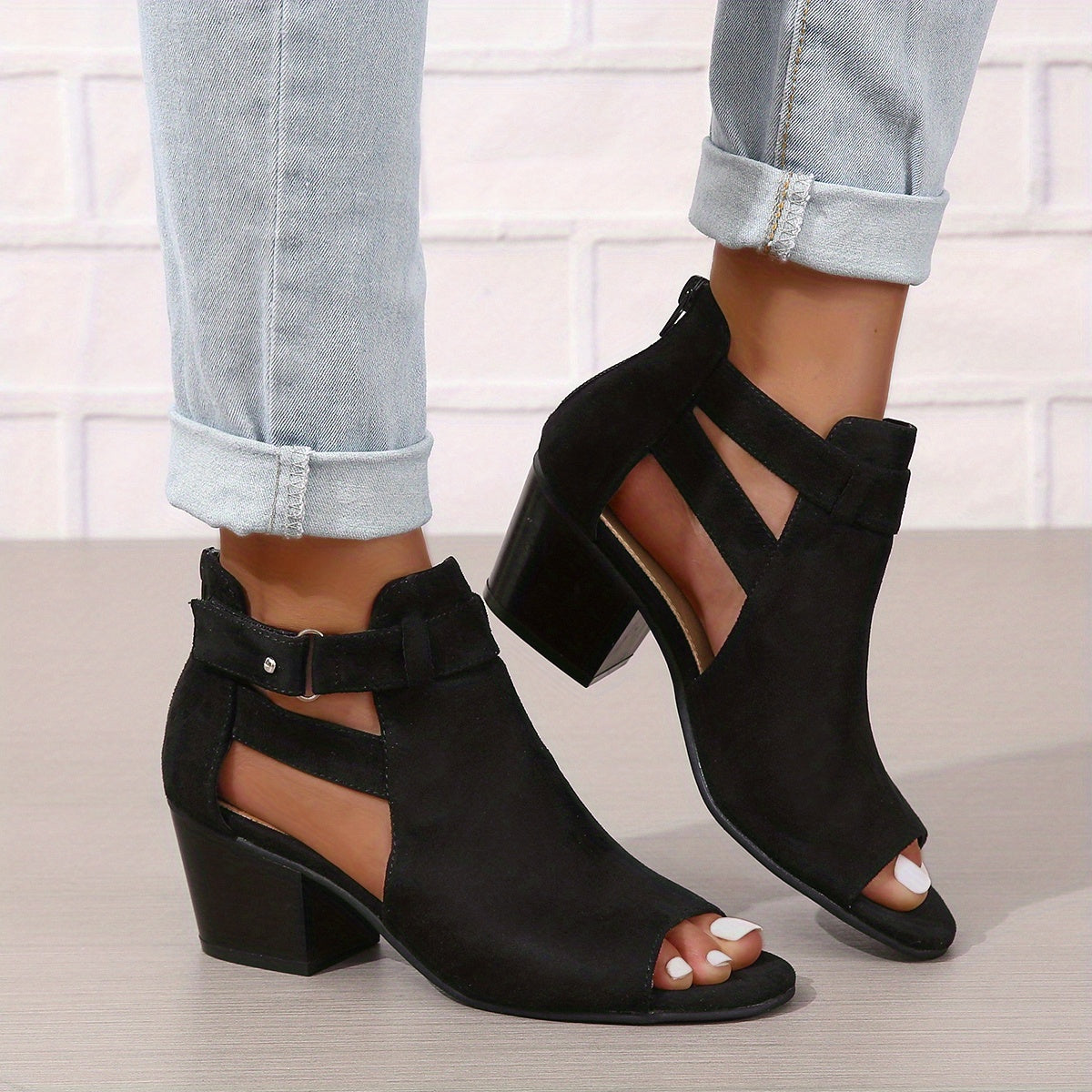 Open Toe Block Heel Sandals for Women β Stylish & Comfortable Design