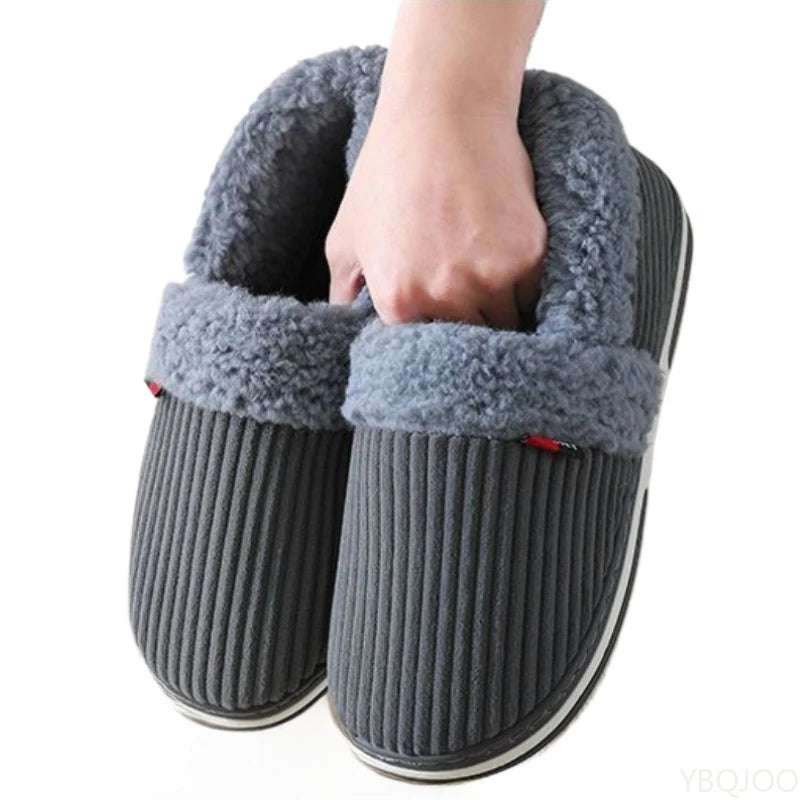Plush Indoor Slippers for Men β Cozy & Non-Slip Comfort