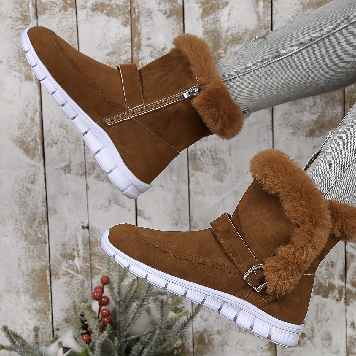 Plush Winter Snow Boots for Women β Stylish & Comfortable