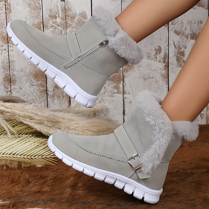 Plush Winter Snow Boots for Women β Stylish & Comfortable