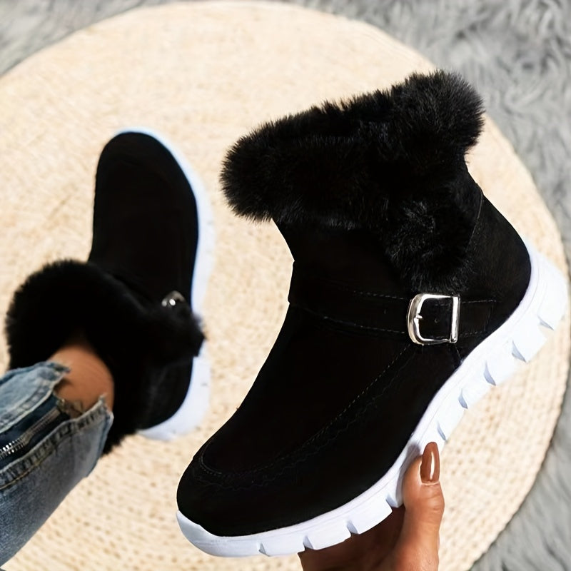 Plush Winter Snow Boots for Women β Stylish & Comfortable