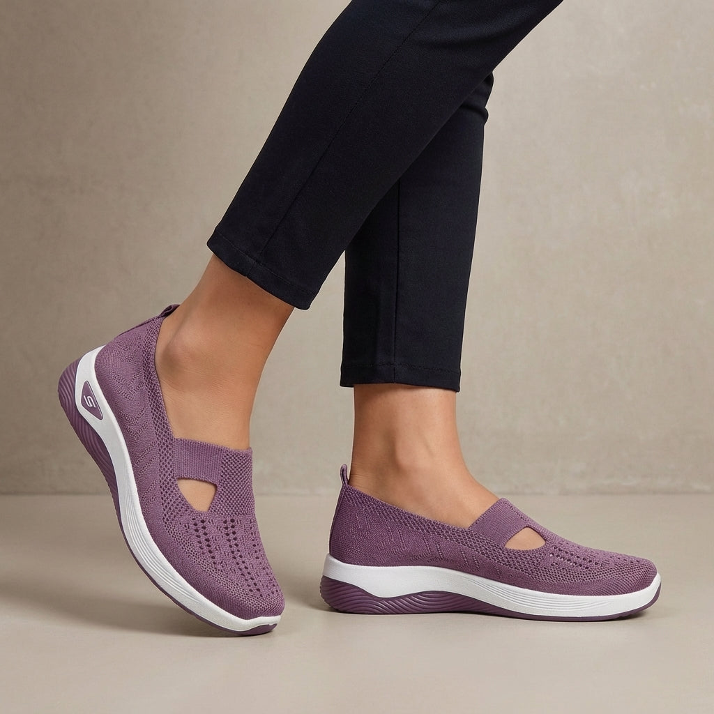 Breathable Knit Walking Sneakers β Lightweight Slip-On Comfort Shoes