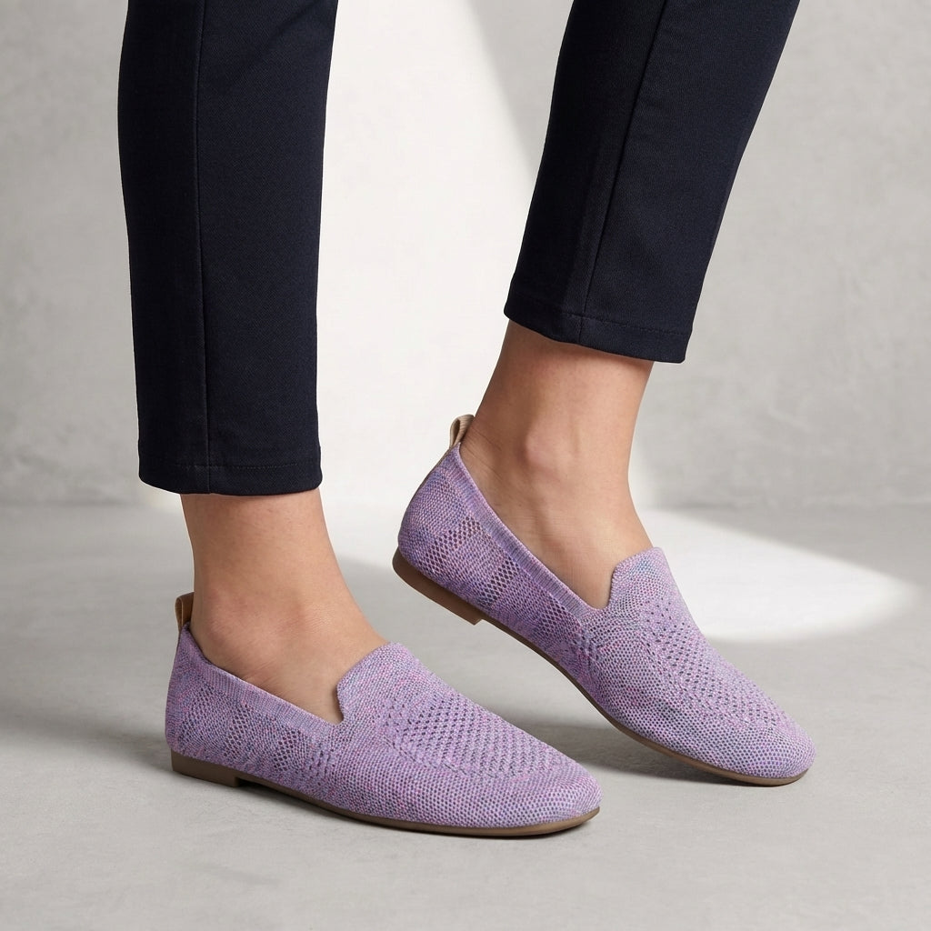 Breathable Knit Loafers β Lightweight Casual Comfort Walking Flats