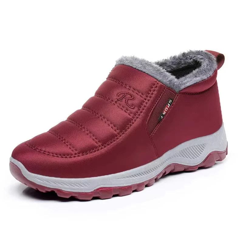 Quilted Waterproof Winter Boots for Women β Cozy & Stylish Slip-On Design