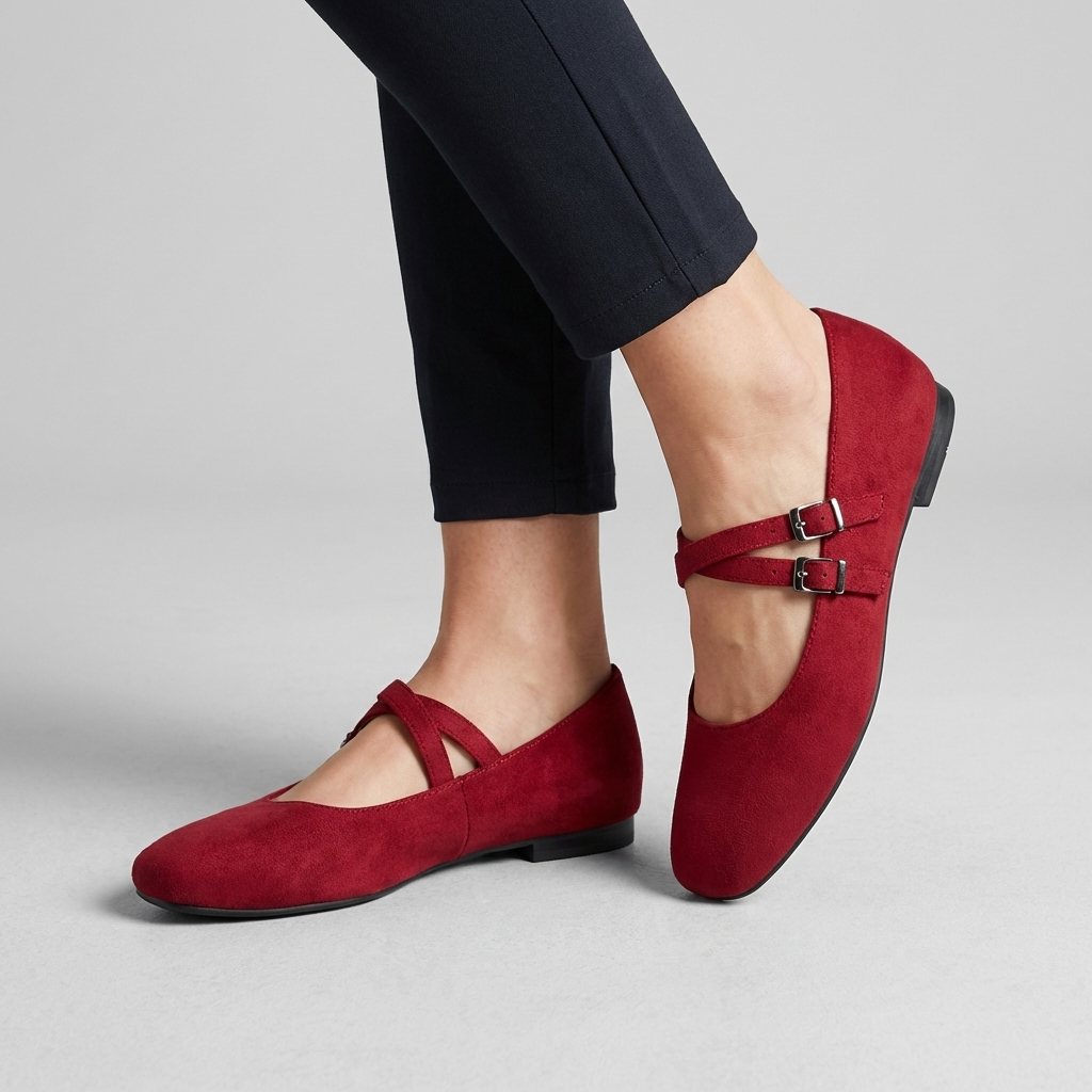 Double Strap Mary Jane Flats β Vintage Casual Comfort Walking Shoes