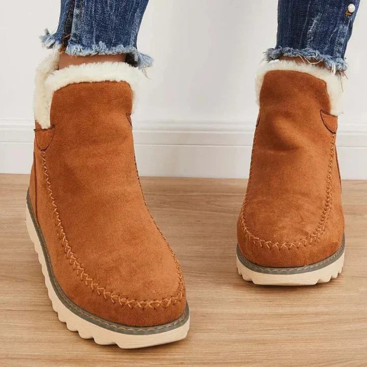 Retro Thick-Soled Snow Boots for Women β Cozy & Stylish