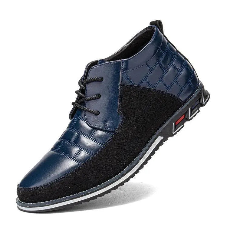 Round Toe Lace-Up Ankle Boots for Men β Stylish & Versatile 0