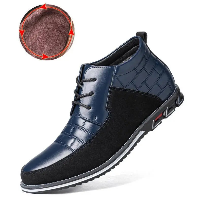 Round Toe Lace-Up Ankle Boots for Men β Stylish & Versatile 4