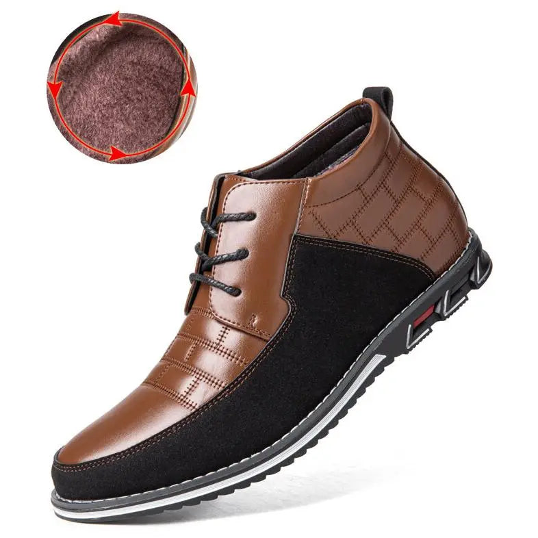 Round Toe Lace-Up Ankle Boots for Men β Stylish & Versatile 5