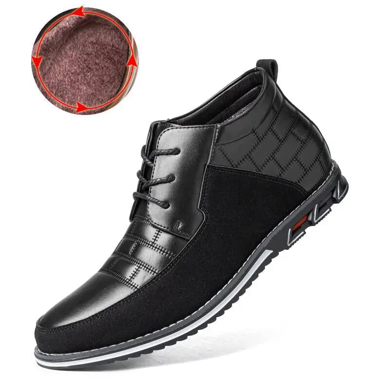 Round Toe Lace-Up Ankle Boots for Men β Stylish & Versatile 6