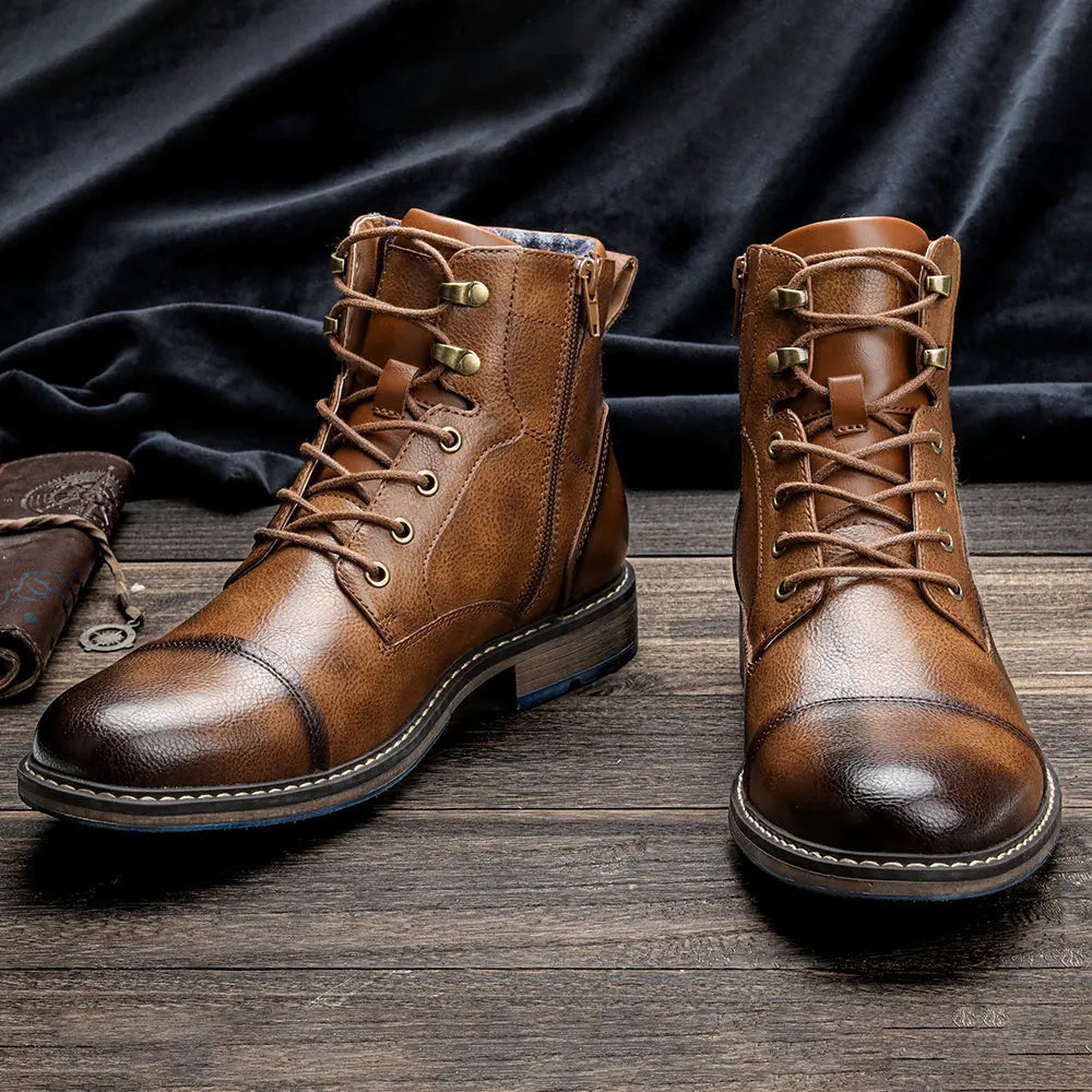 Rugged Leather Boots for Men β Durable & Stylish