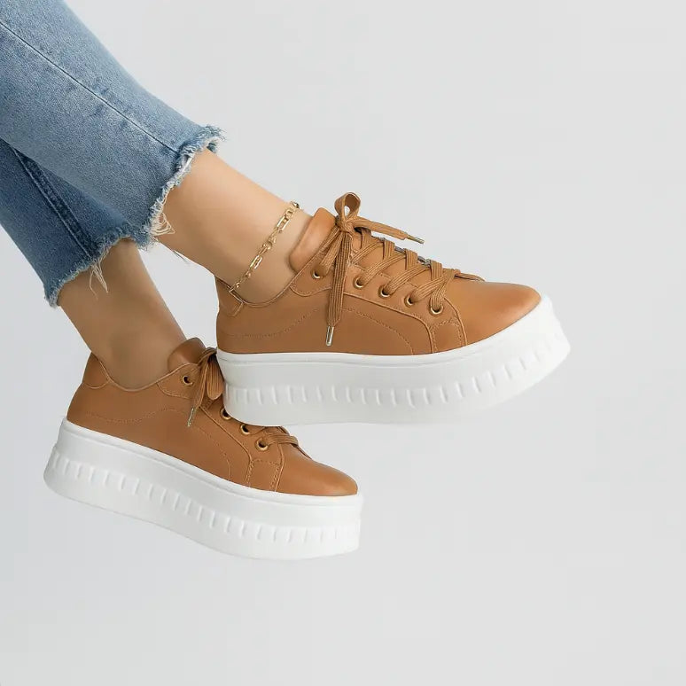Women's Sneakers - Plateau Design β Stylish & Comfortable Bareroots Footwear