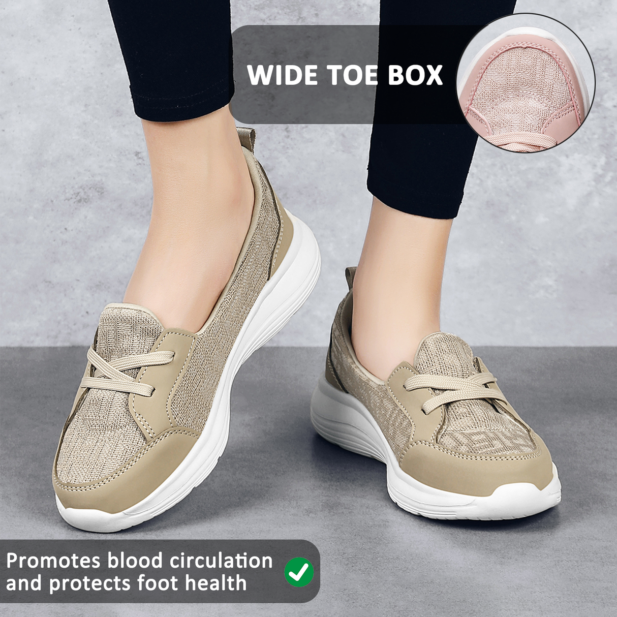 Slip-On Casual Shoes for Women β Comfortable & Versatile Walking Footwear 2