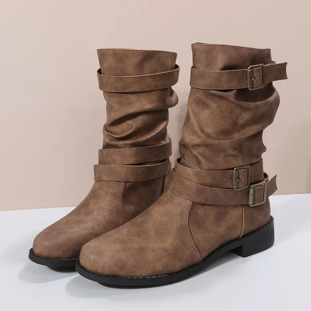 Slouch Mid-Calf Boots for Women β Effortlessly Chic & Comfortable