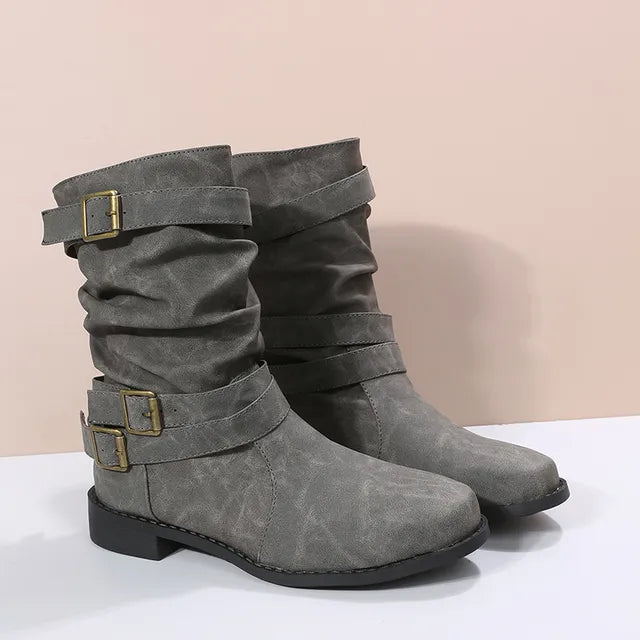 Slouch Mid-Calf Boots for Women β Effortlessly Chic & Comfortable