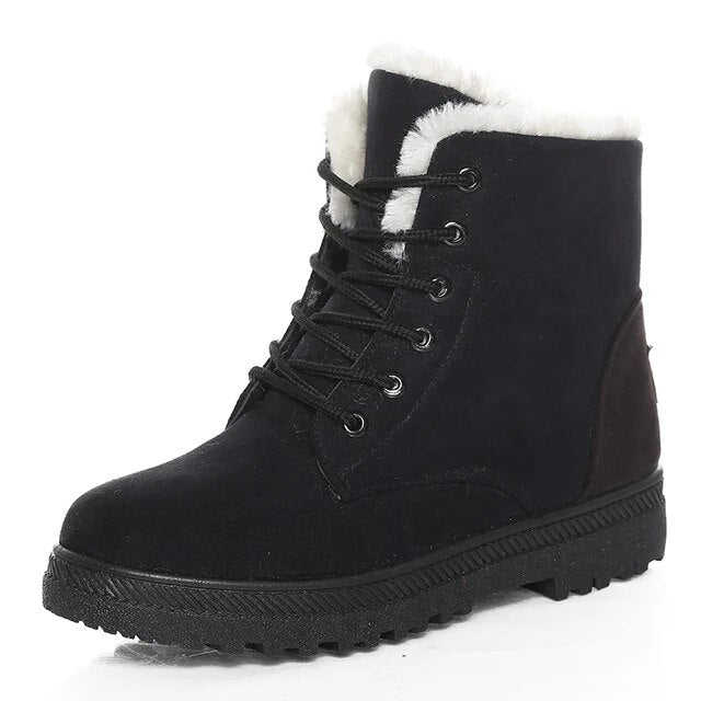 Stylish Short Ankle Boots for Women β Cozy & Warm for Winter