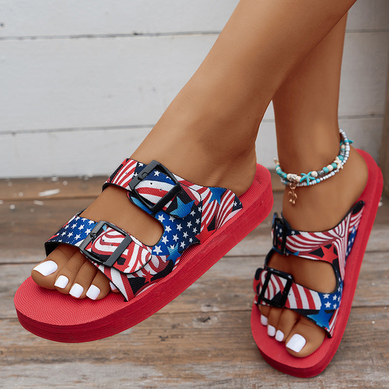 Thick-Soled Colorful Slippers for Women β Lightweight & Comfortable