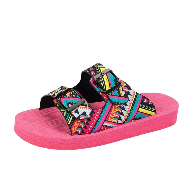 Thick-Soled Colorful Slippers for Women β Lightweight & Comfortable