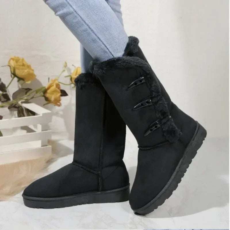 Thick-Soled Snow Boots for Women β Stylish & Warm