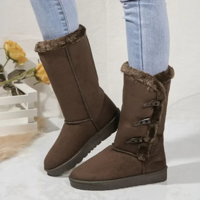 Thick-Soled Snow Boots for Women β Stylish & Warm