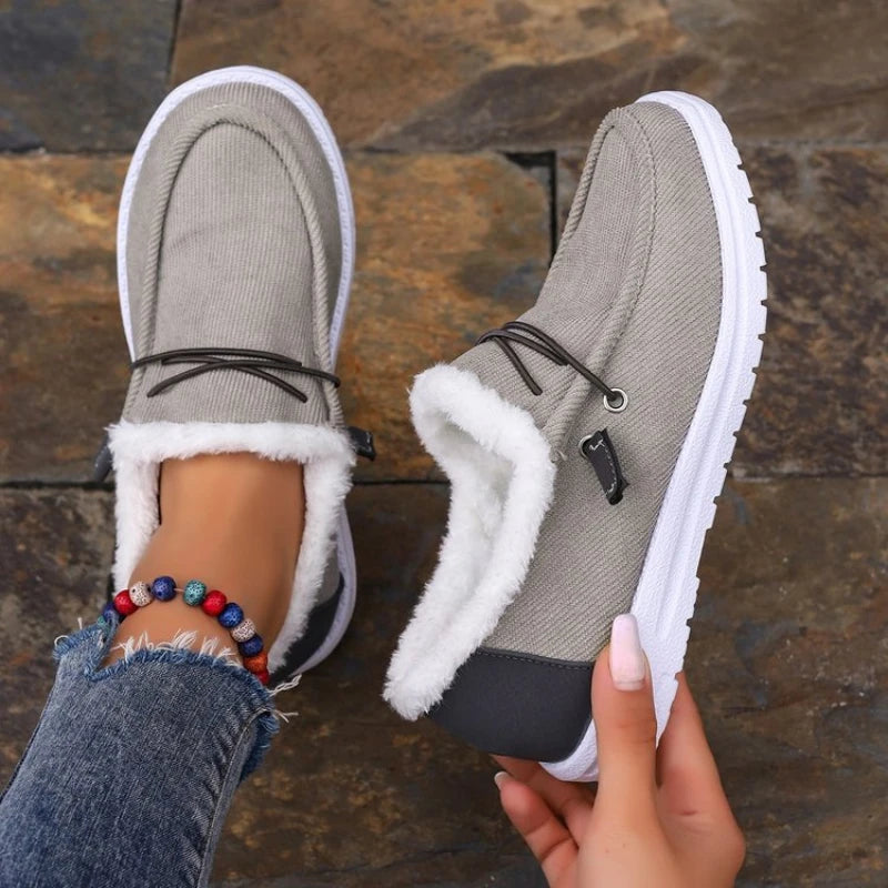Thick Velvet Winter Shoes for Women β Cozy & Stylish