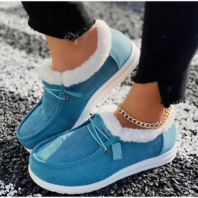 Thick Velvet Winter Shoes for Women β Cozy & Stylish