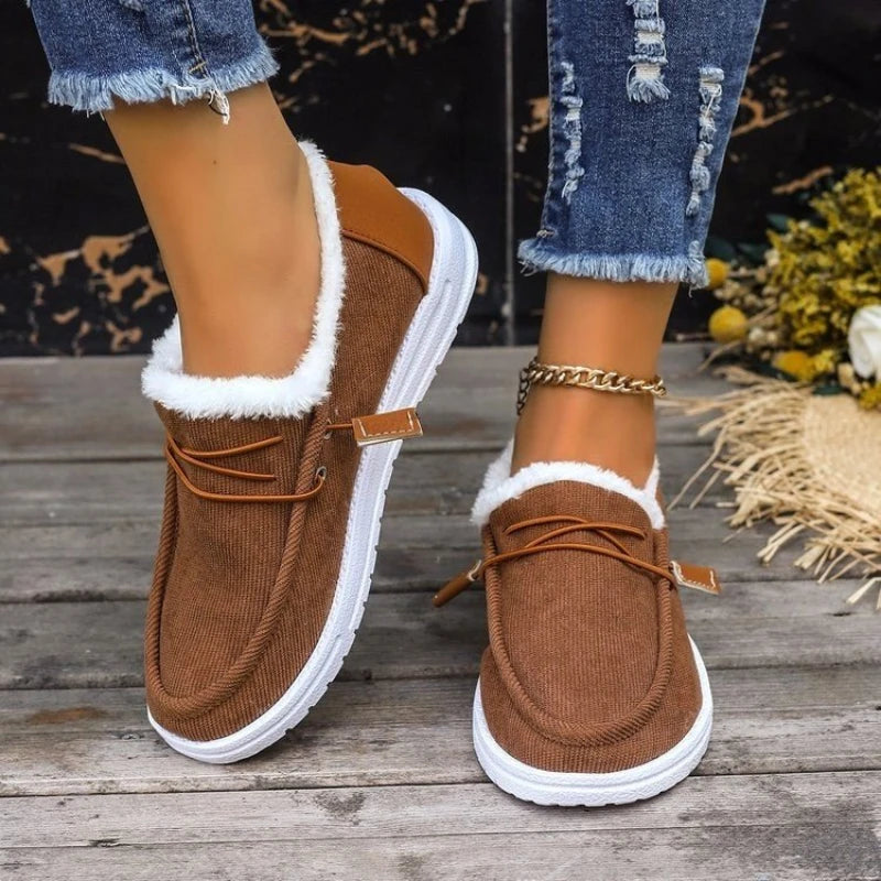 Thick Velvet Winter Shoes for Women β Cozy & Stylish
