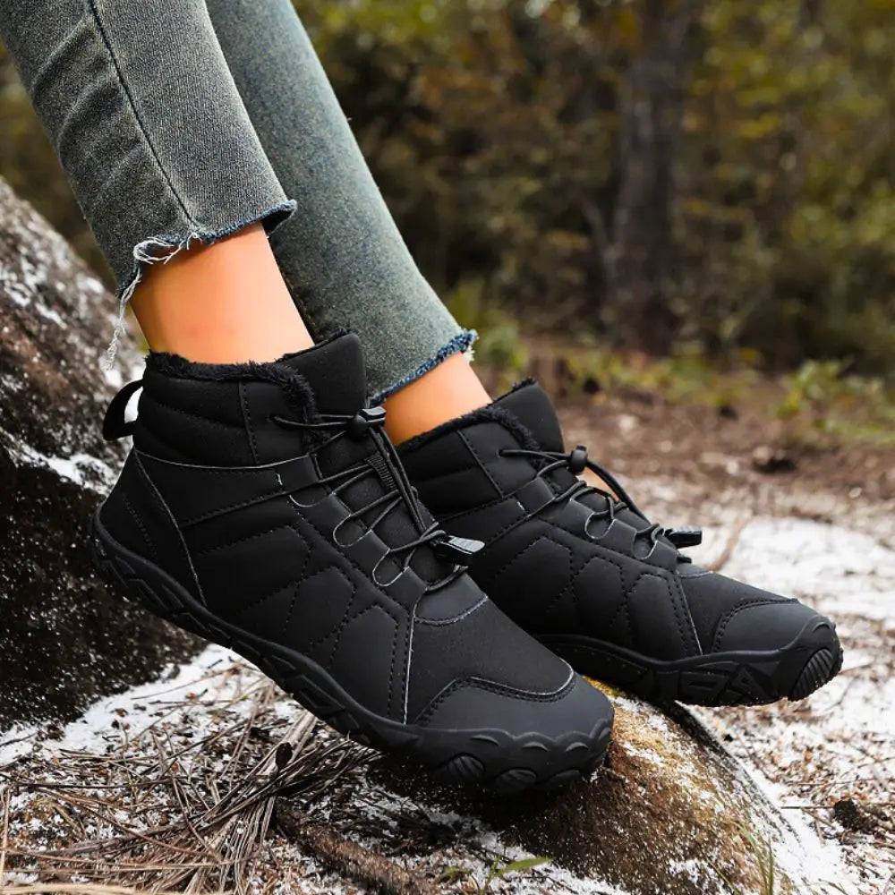 Warm Non-Slip Barefoot Boots For Women - Comfort Fit BareRoots Footwear