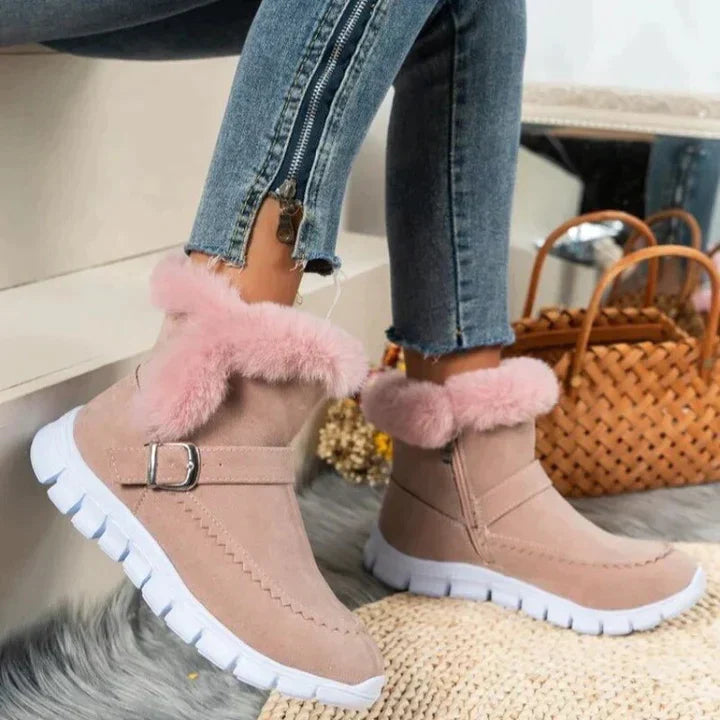 Velvet Mid-Tube Boots for Women β Cozy & Stylish Comfort