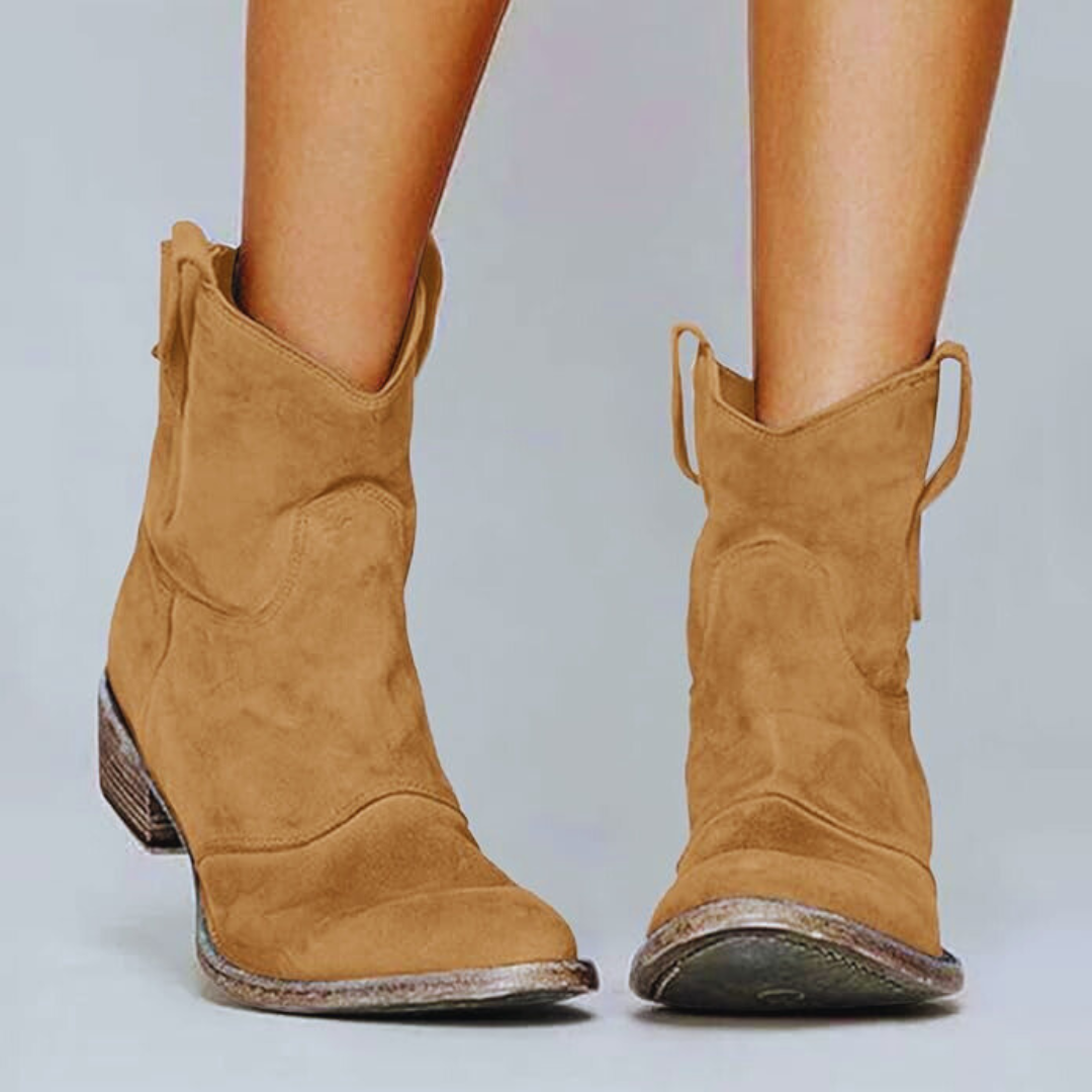 Vintage Cowboy Ankle Boots for Women β Stylish & Comfortable Design