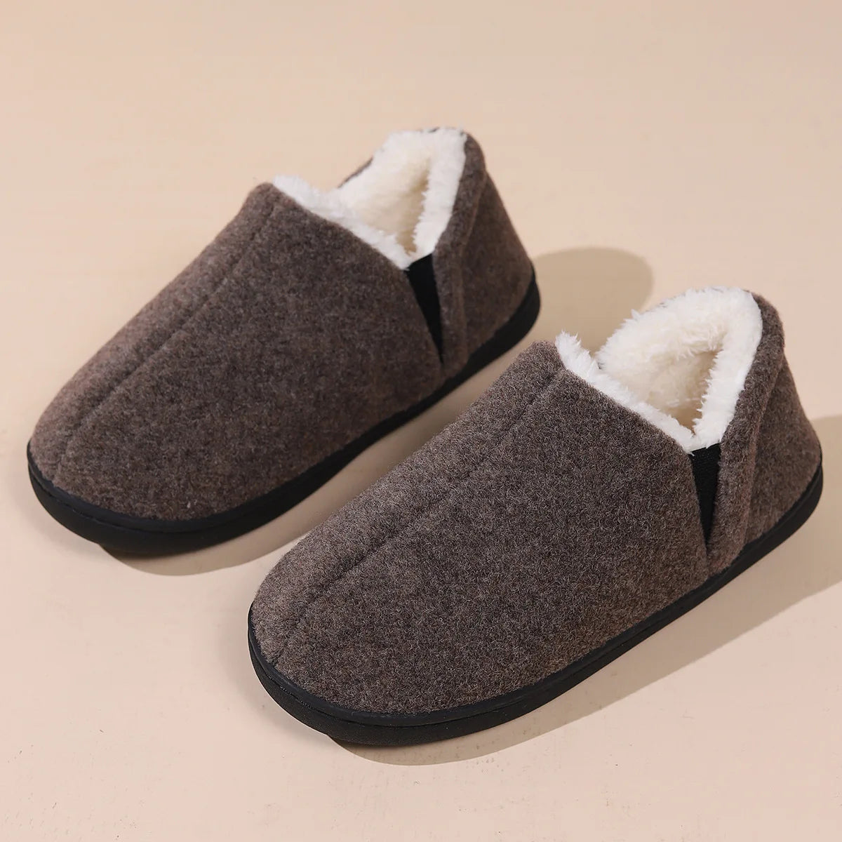 Warm Fluffy Slippers for Men β Cozy & Non-Slip Comfort