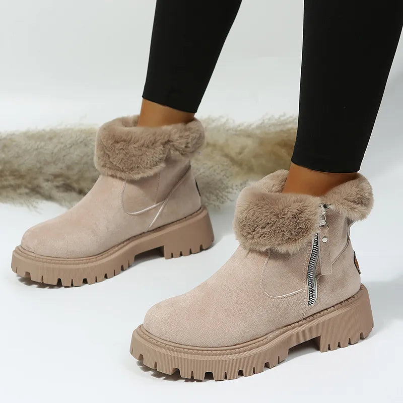 Warm Velvet Winter Boots for Women β Cozy & Stylish Comfort