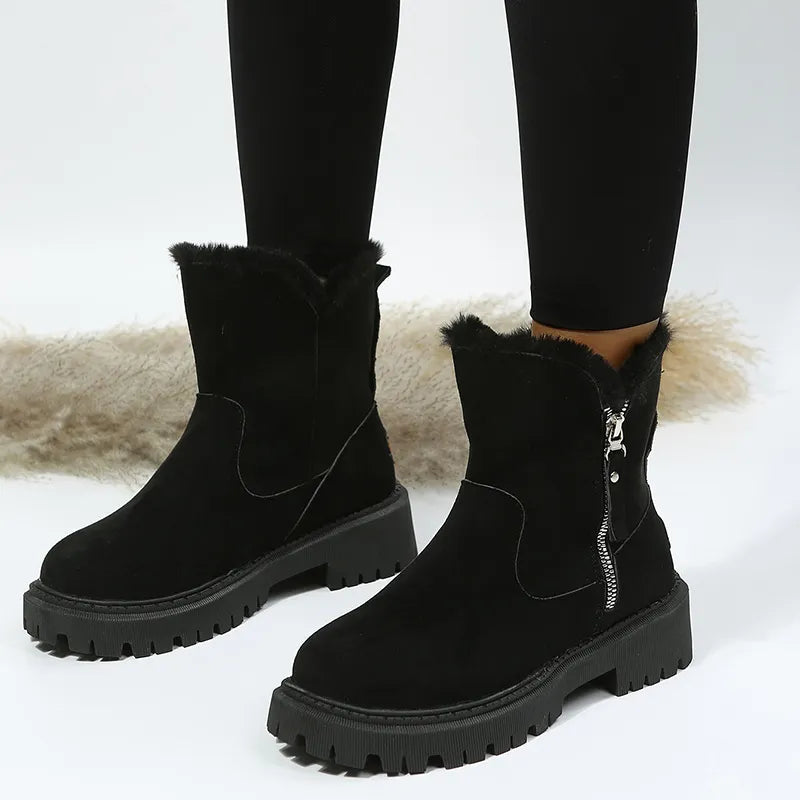 Warm Velvet Winter Boots for Women β Cozy & Stylish Comfort