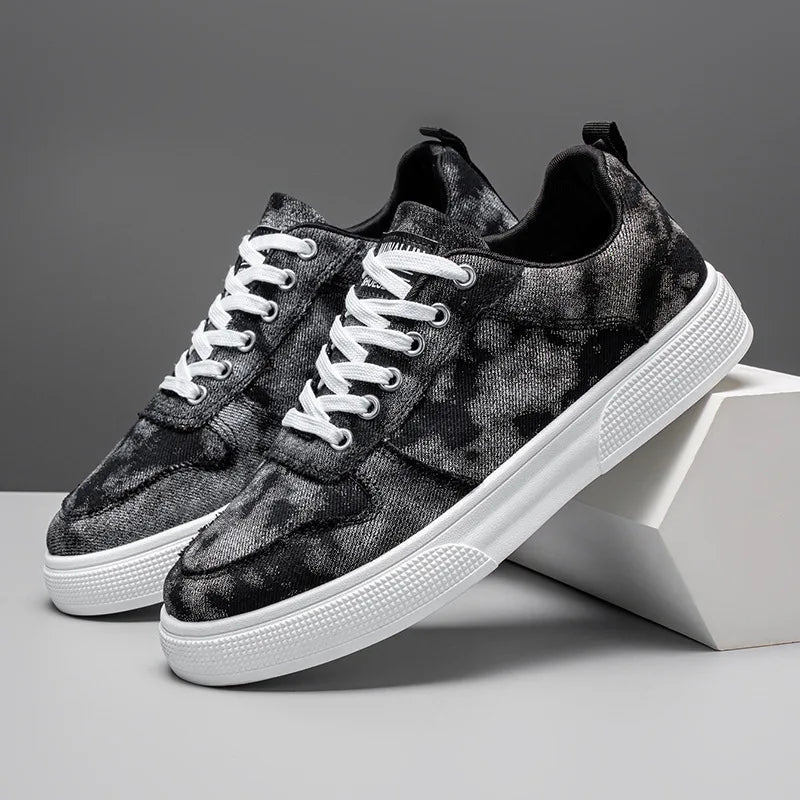 Washed Denim Sneakers for Men β Rugged Style & All-Day Comfort