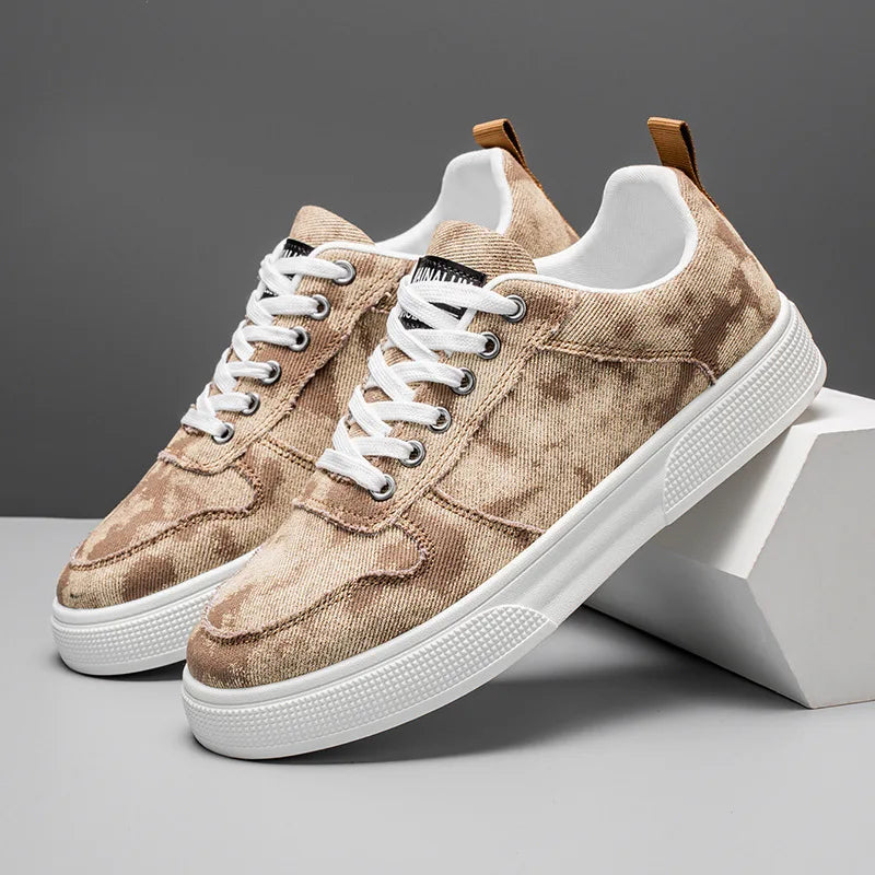 Washed Denim Sneakers for Men β Rugged Style & All-Day Comfort