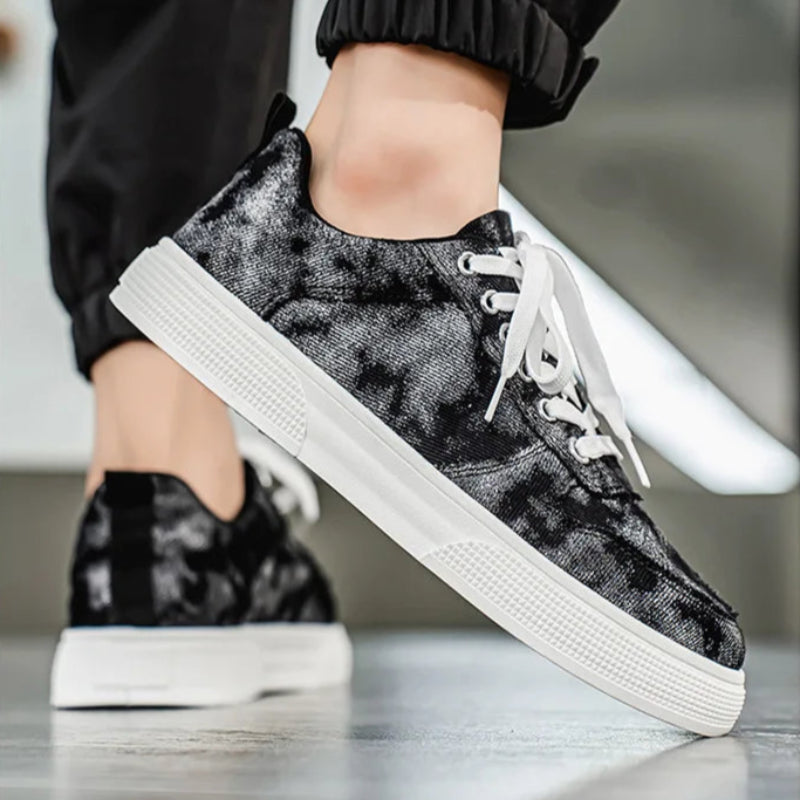 Washed Denim Sneakers for Men β Rugged Style & All-Day Comfort